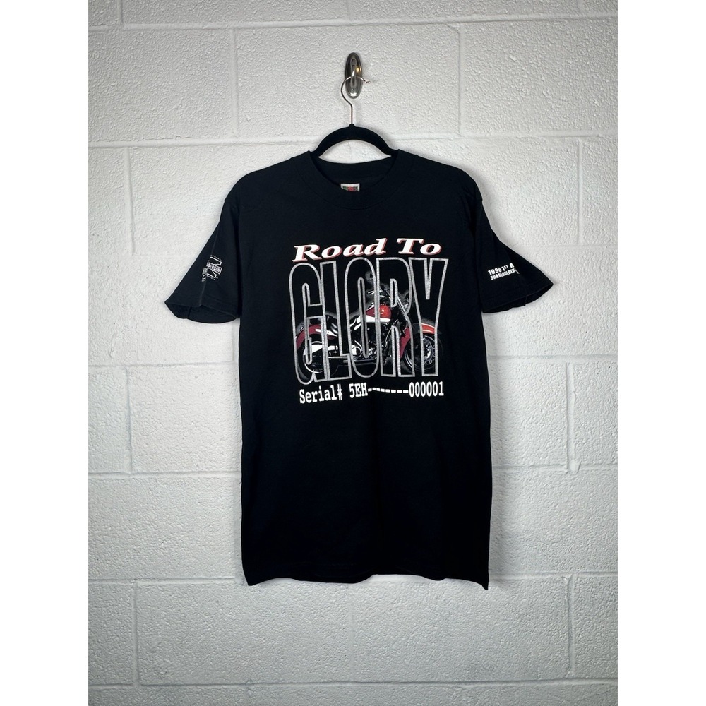 Vtg 1998 Excelsior-Henderson Motorcycle Co Road To Glory Tee Black M USA Made